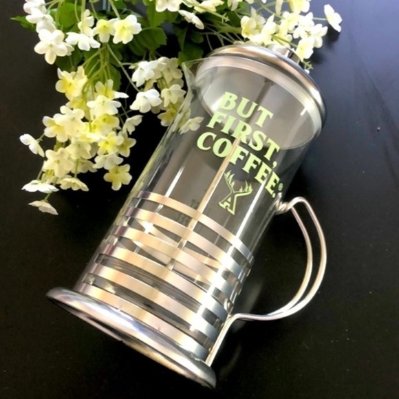 COFFEE PRESS | Glass Coffee Press by But First Coffee - Picture 2 of 4